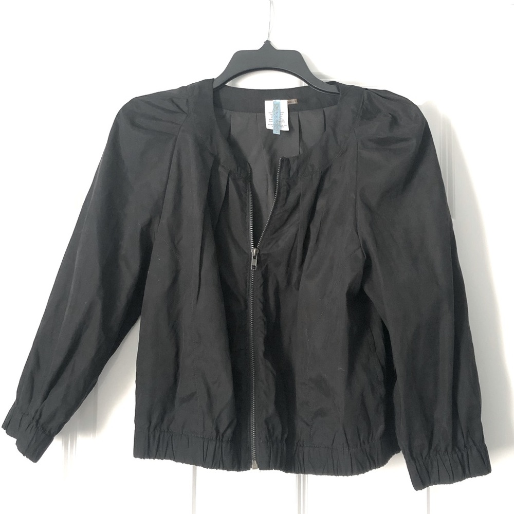 Black Zip Up - Picture 1 of 4